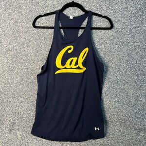 University California Berkeley (Cal) Under Armour Racer Back Tank. Large